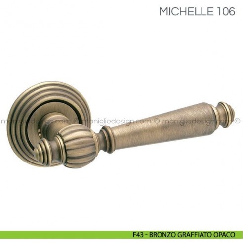 Maniglia per porta Michelle Fimet Handles F43 - Bronzo Graffiato Opaco