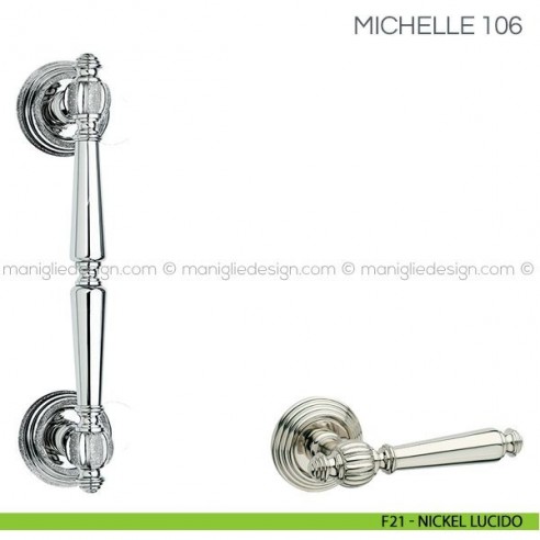 Maniglione per porta Michelle Fimet Handles F21 - Nickel Lucido