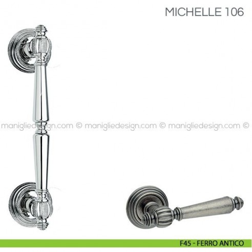 Maniglione per porta Michelle Fimet Handles F45 - Ferro Antico