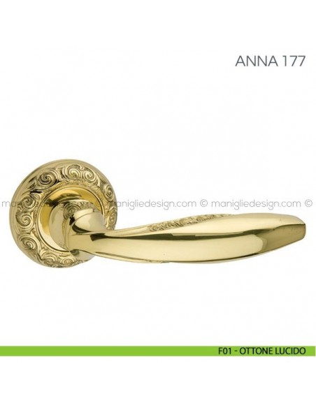 Maniglia per porta Anna Fimet Handles Ottone Lucido - F01