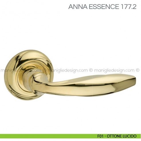 Maniglia per porta Anna Essence Fimet Handles F01 - Ottone Lucido