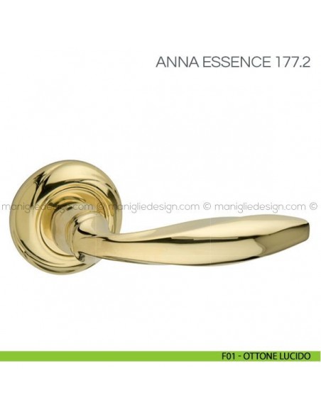 Maniglia per porta Anna Essence Fimet Handles F01 - Ottone Lucido