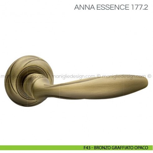 Maniglia per porta Anna Essence Fimet Handles F43 - Bronzo Graffiato Opaco