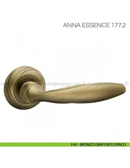 Maniglia per porta Anna Essence Fimet Handles F43 - Bronzo Graffiato Opaco