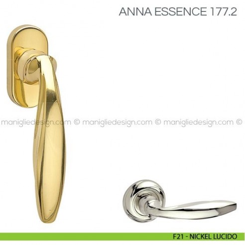 Maniglia per finestra martellina DK Anna Essence Fimet Handles F21 - Nickel Lucido