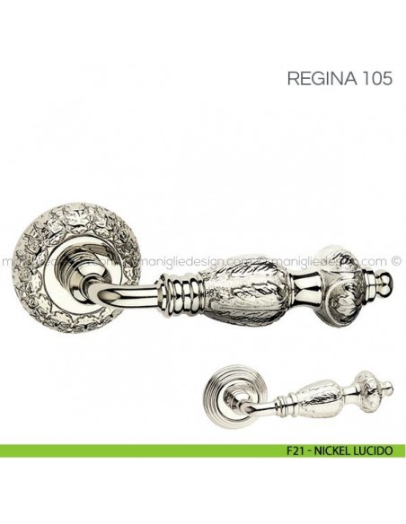 Maniglia per porta Regina Fimet Handles F21 - Nickel Lucido