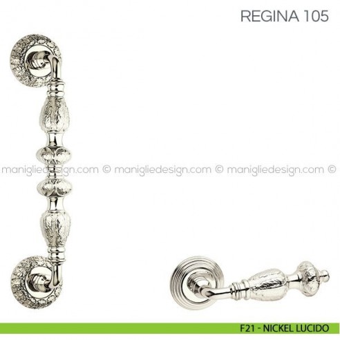 Maniglione per porta Regina Fimet Handles F21 - Nickel Lucido