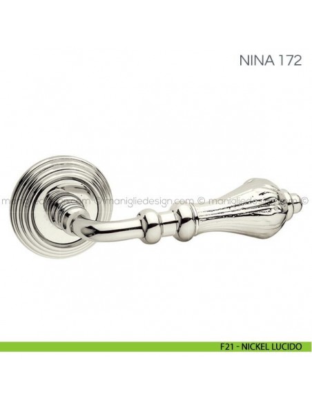 Maniglia per porta Nina Fimet Handles F21 - Nickel Lucido