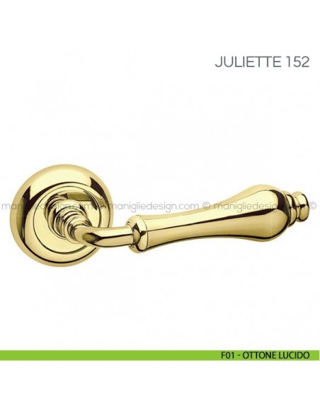 Maniglia per porta Juliette Fimet Handles F01 - Ottone Lucido