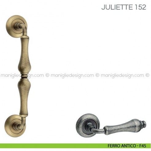 Maniglione per porta Juliette Fimet Handles F45 - Ferro Antico