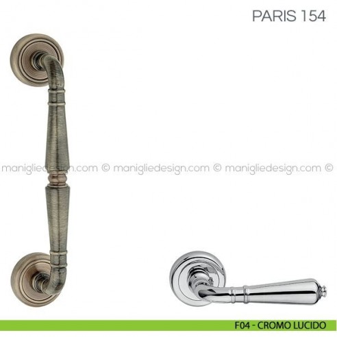 Maniglione per porta Paris Fimet Handles F04 - Cromo Lucido