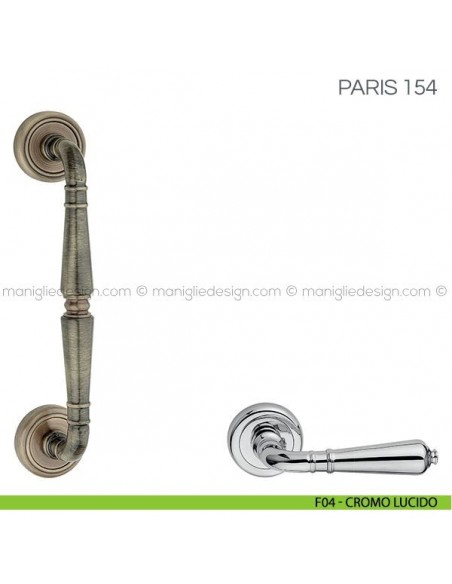 Maniglione per porta Paris Fimet Handles F04 - Cromo Lucido