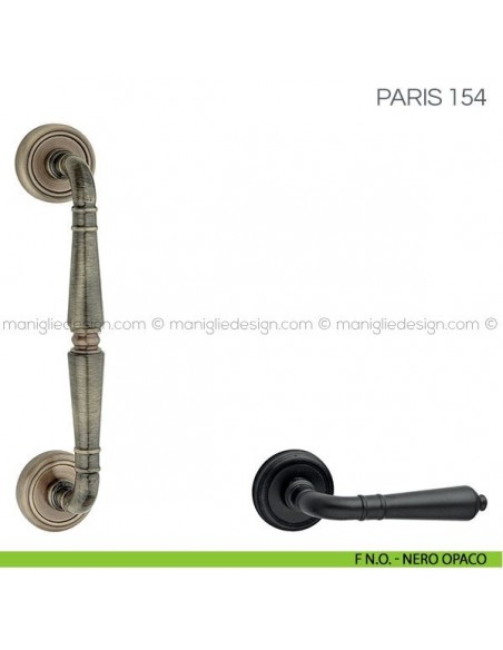 Maniglione per porta Paris Fimet Handles F N.O. - Nero Opaco