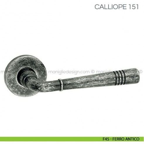 Maniglia per porta Calliope Fimet Handles F45 - Ferro Antico