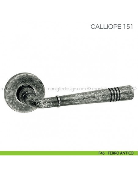 Maniglia per porta Calliope Fimet Handles F45 - Ferro Antico