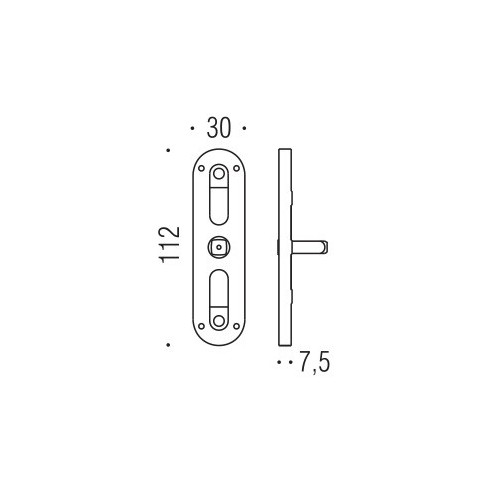 Movimento gratz per maniglia finestra cremonese Antologhia disegno