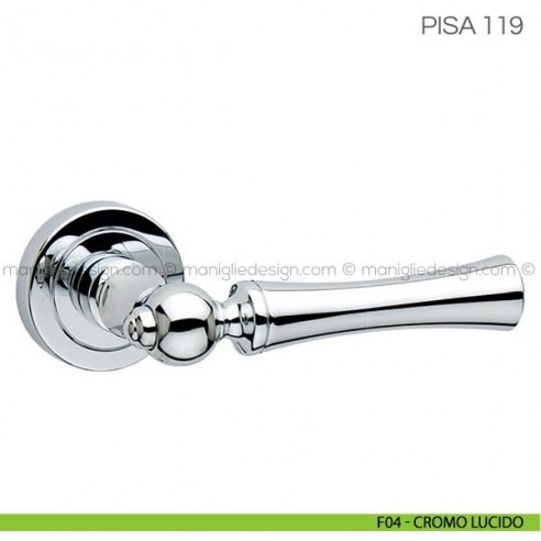 Maniglia per porta Pisa Fimet Handles F04 - Cromo Lucido