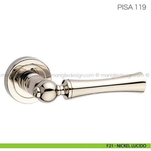 Maniglia per porta Pisa Fimet Handles F21 - Nickel Lucido