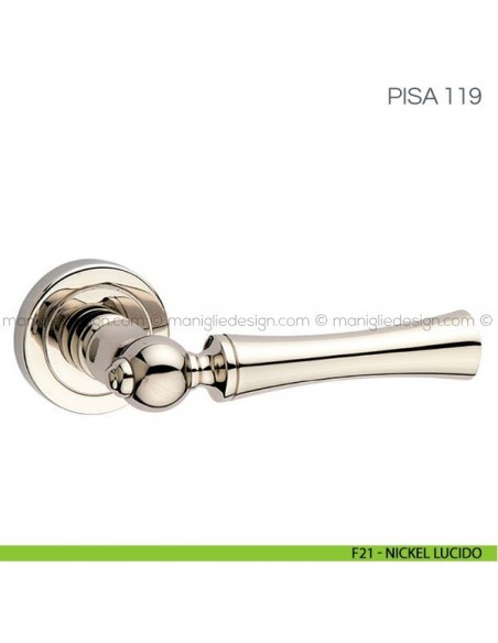 Maniglia per porta Pisa Fimet Handles F21 - Nickel Lucido