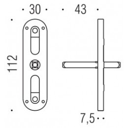 Movimento gratz Q.7 per maniglia finestra cremonese Antologhia 2