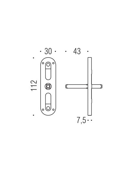 Movimento gratz Q.7 per maniglia finestra cremonese Antologhia disegno