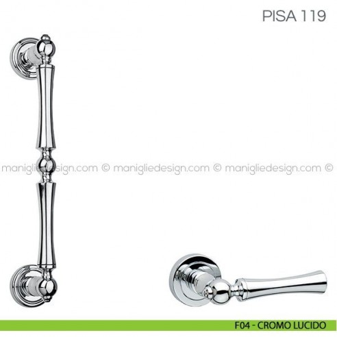 Maniglione per porta Pisa Fimet Handles F04 - Cromo Lucido