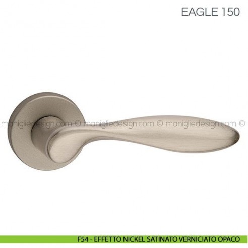 Maniglia per porta Eagle Fimet Handles F54 - Effetto Nickel Satinato Verniciato Opaco
