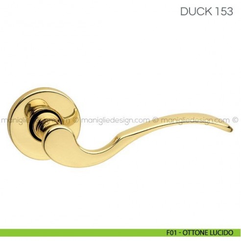 Maniglia per porta Duck Fimet Handles F01 - Ottone Lucido