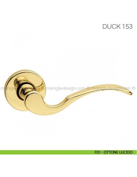 Maniglia per porta Duck Fimet Handles F01 - Ottone Lucido