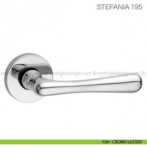 Maniglia per porta Stefania Fimet Handles F04 - Cromo Lucido