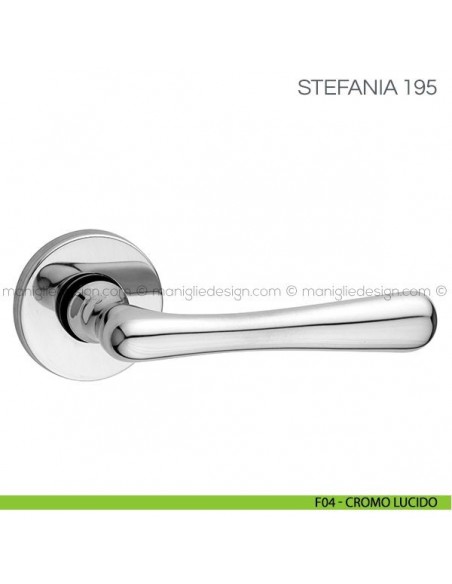 Maniglia per porta Stefania Fimet Handles F04 - Cromo Lucido