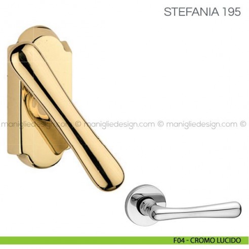 Maniglia martellina per infissi Stefania Fimet Handles F04 - Cromo Lucido