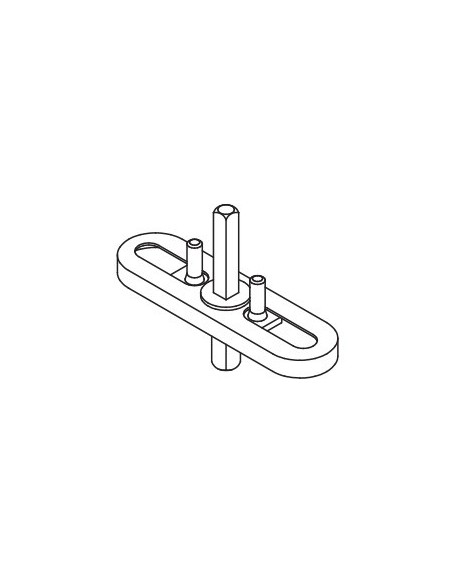 Movimento gratz Q.7 con perni per maniglia finestra cremonese Antologhia