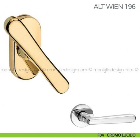 Maniglia martellina per finestra Alt Wien Fimet Handles F04 - Cromo Lucido