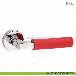 Maniglia in pelle per porta Bau Fimet Handles rosetta tonda 2