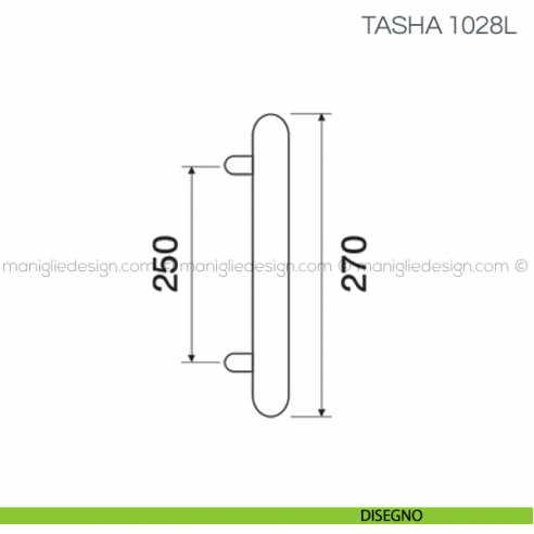Maniglione con pelle per porta Tasha Fimet Handles disegno