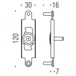 Movimento MP per maniglia finestra cremonese Antologhia 2