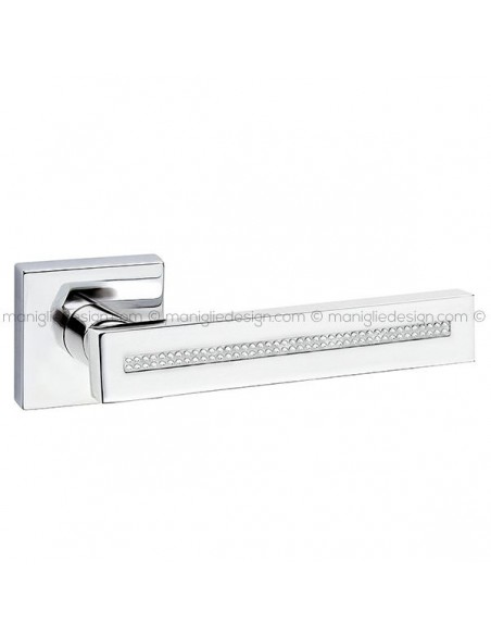 Maniglia con cristalli Swarovski per porta Square Fimet Handles