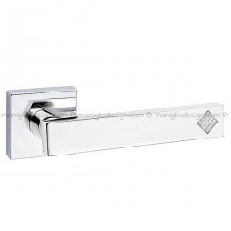 Maniglia per porta con Swarovski Square Fimet Handles