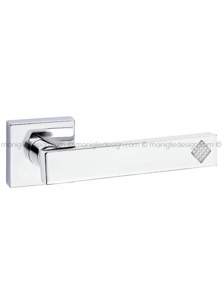 Maniglia per porta con Swarovski Square Fimet Handles