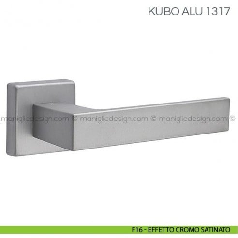 Maniglia per porta Kubo Alu Fimet Handles F16 - Effetto Cromo Satinato