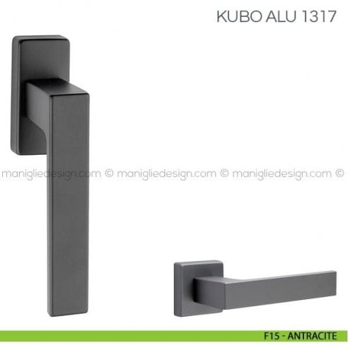 Maniglia per finestra martellina DK Kubo Alu Fimet Handles F15 - Antracite