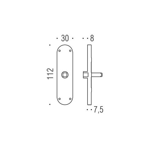 Movimento guerriero per maniglia finestra cremonese Antologhia disegno