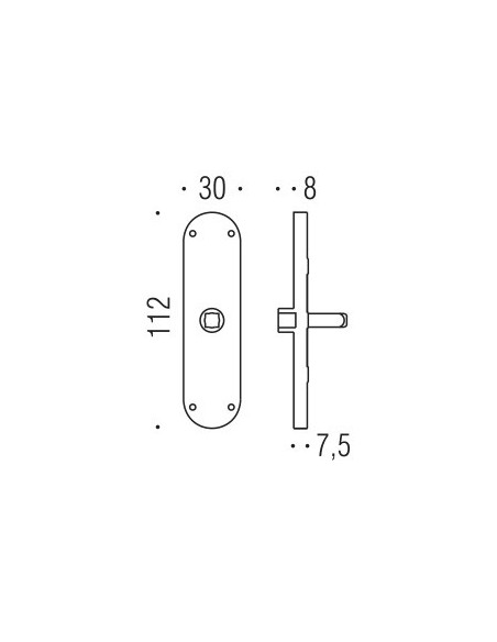 Movimento guerriero per maniglia finestra cremonese Antologhia disegno