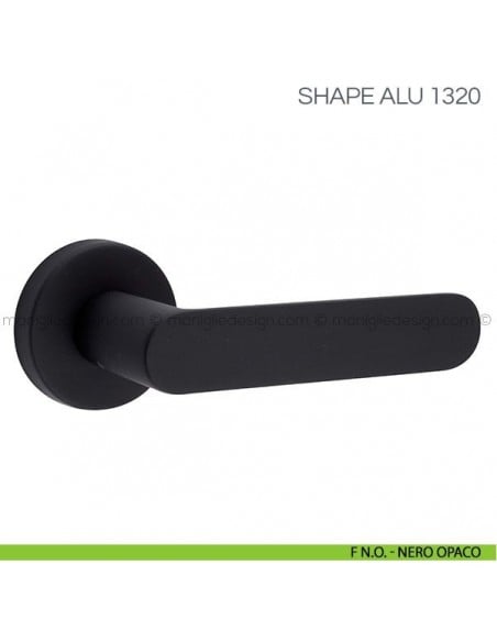 Maniglia per porta Shape Alu Fimet Handles F N.O. - Nero Opaco