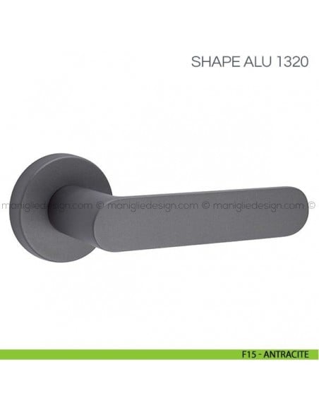Maniglia per porta Shape Alu Fimet Handles F15 - Antracite