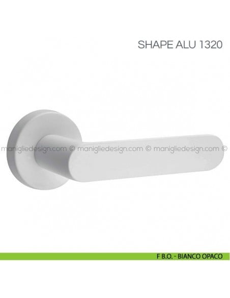 Maniglia per porta Shape Alu Fimet Handles F B.O. - Bianco Opaco