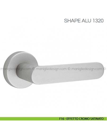 Maniglia per porta Shape Alu Fimet Handles F16 - Effetto Cromo Satinato