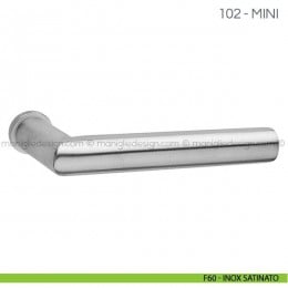 Maniglia per porta 102 in acciaio inox Fimet Handles con rosetta mini 2