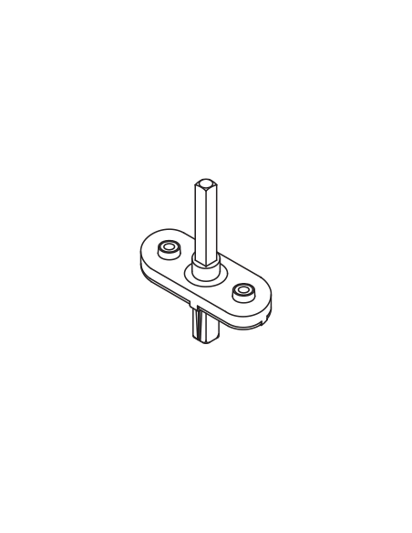 Movimento DK 40D per maniglia finestra Antologhia con boccole Ø 10 - 4 scatti